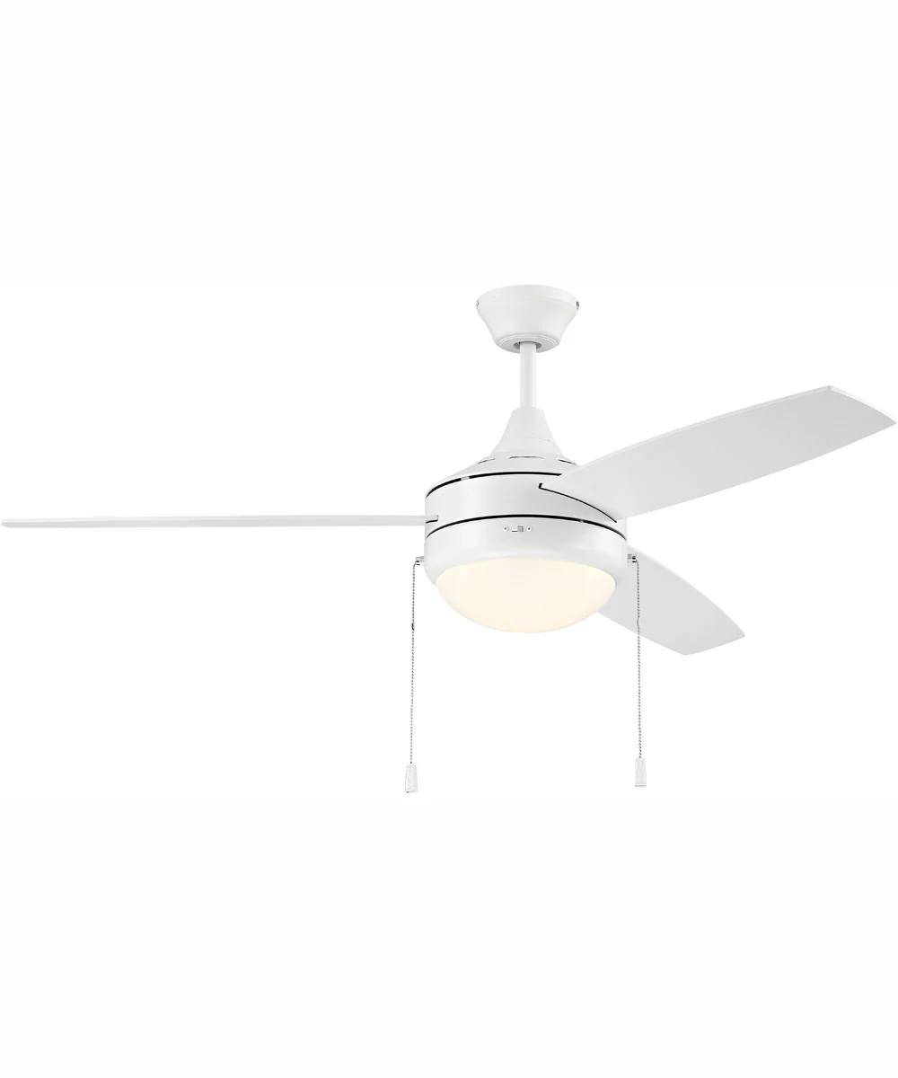 52" Phaze 3 Blade 2-Light Ceiling Fan White - Image 2