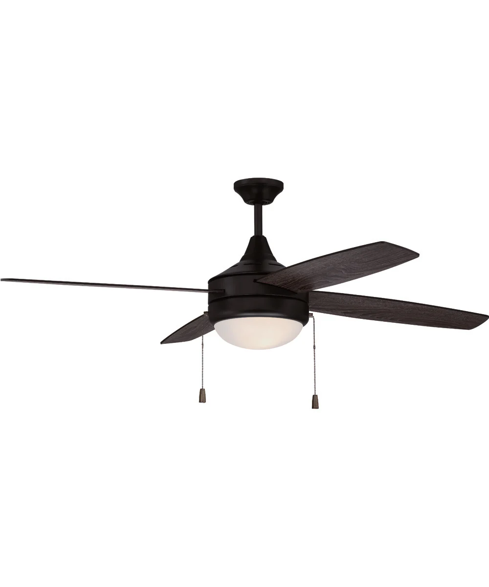 52" Phaze 4 Blade 2-Light Ceiling Fan Flat Black - Image 2