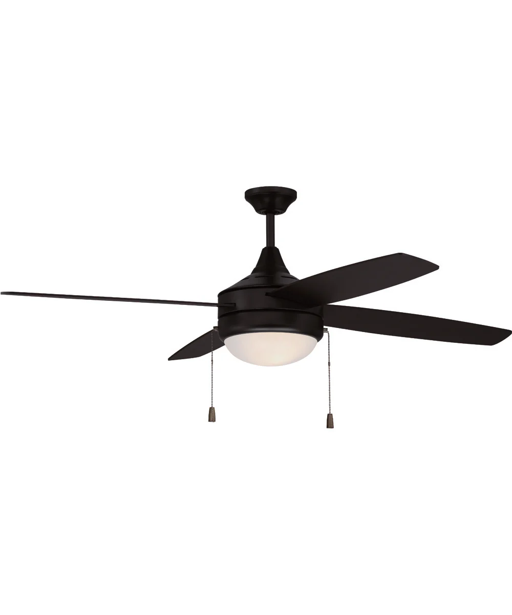 52" Phaze 4 Blade 2-Light Ceiling Fan Flat Black - Image 4