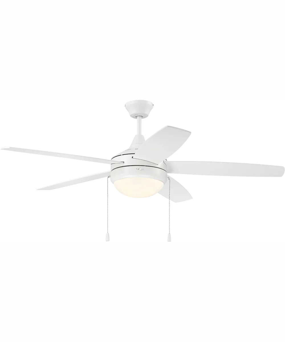 52" Phaze 5 Blade 2-Light Ceiling Fan White - Image 2