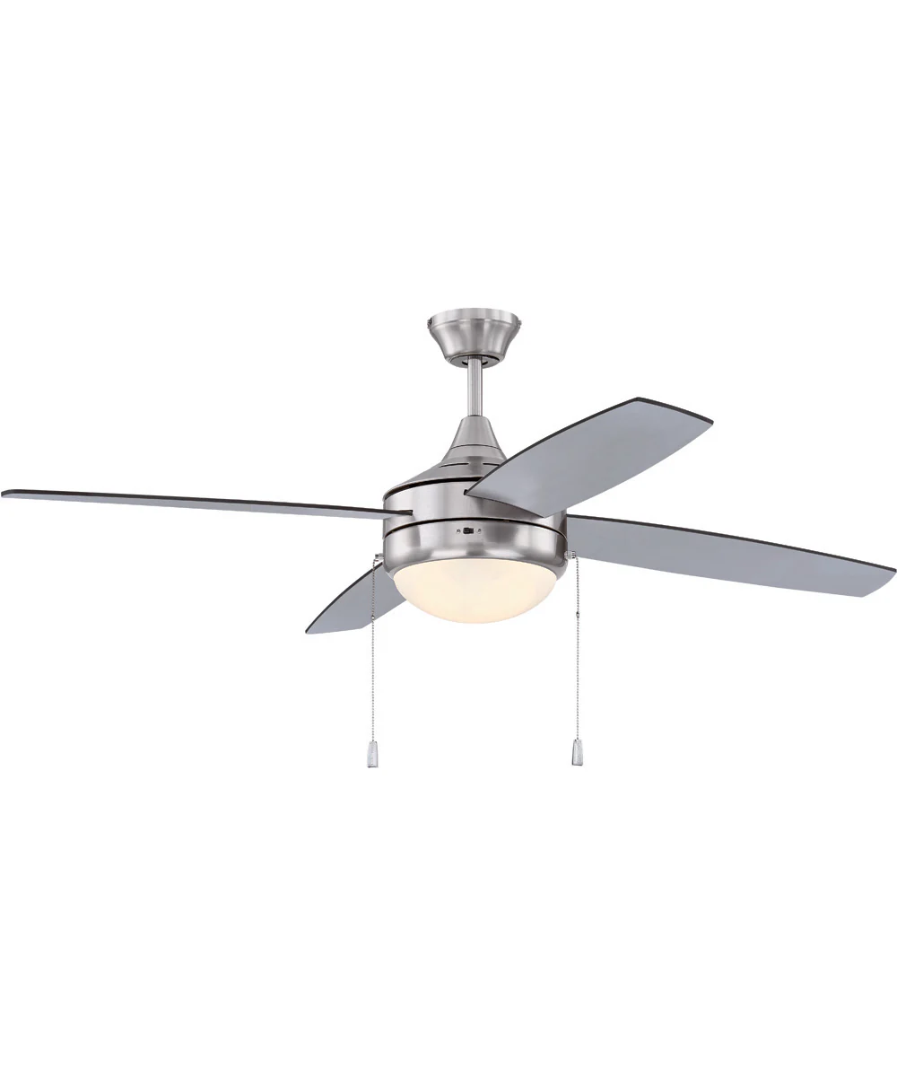 52" Phaze Energy Star 4 Blade 2-Light Ceiling Fan Brushed Polished Nickel - Image 2