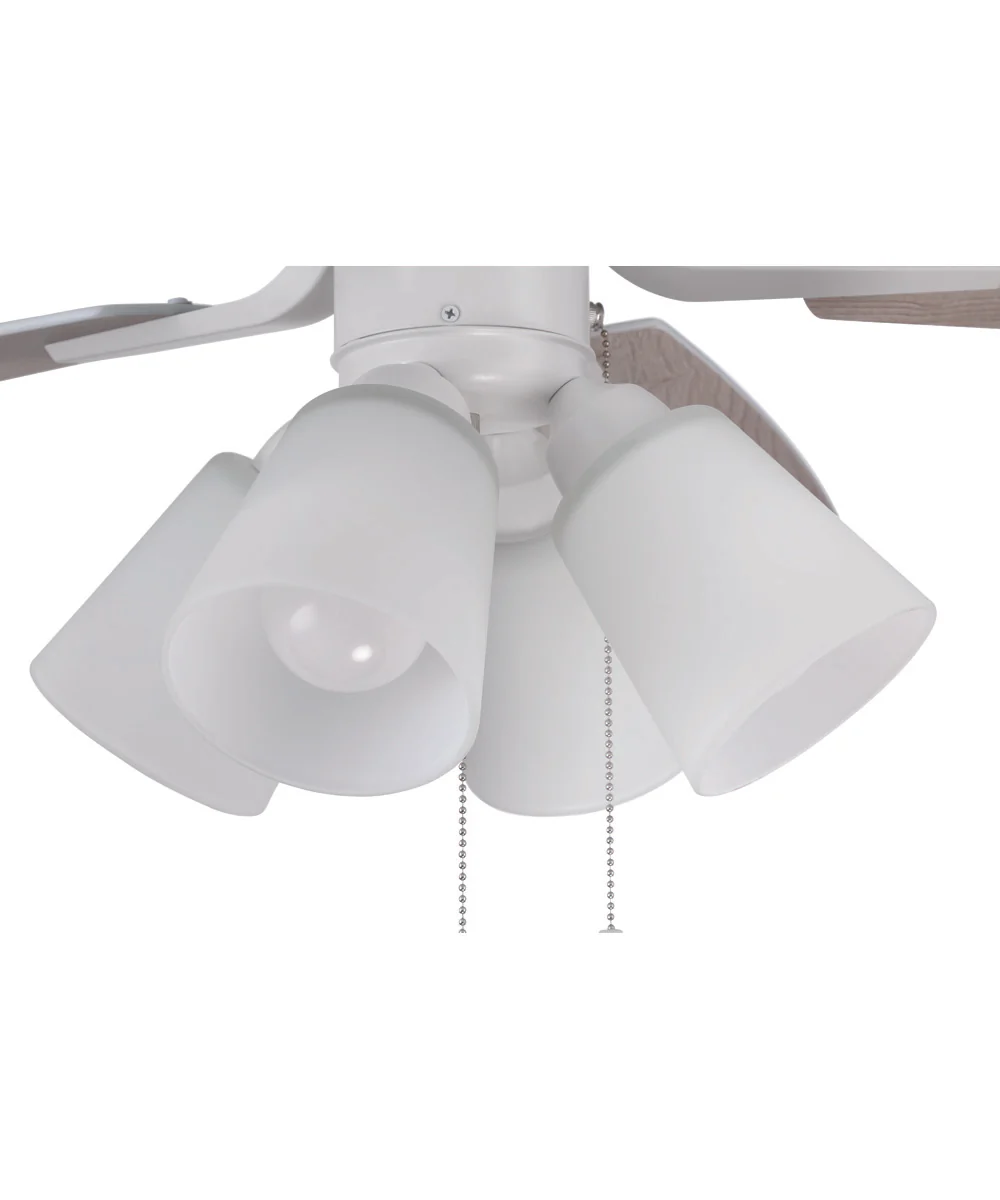 52" Pro Plus 114 White 4-Light Ceiling Fan White - Image 7