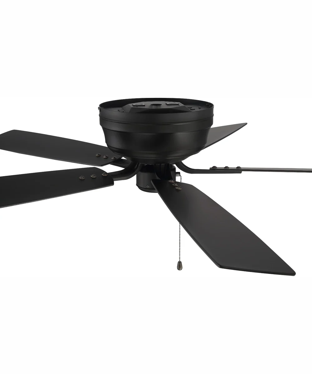 52" Pro Plus Hugger Ceiling Fan Flat Black - Image 4