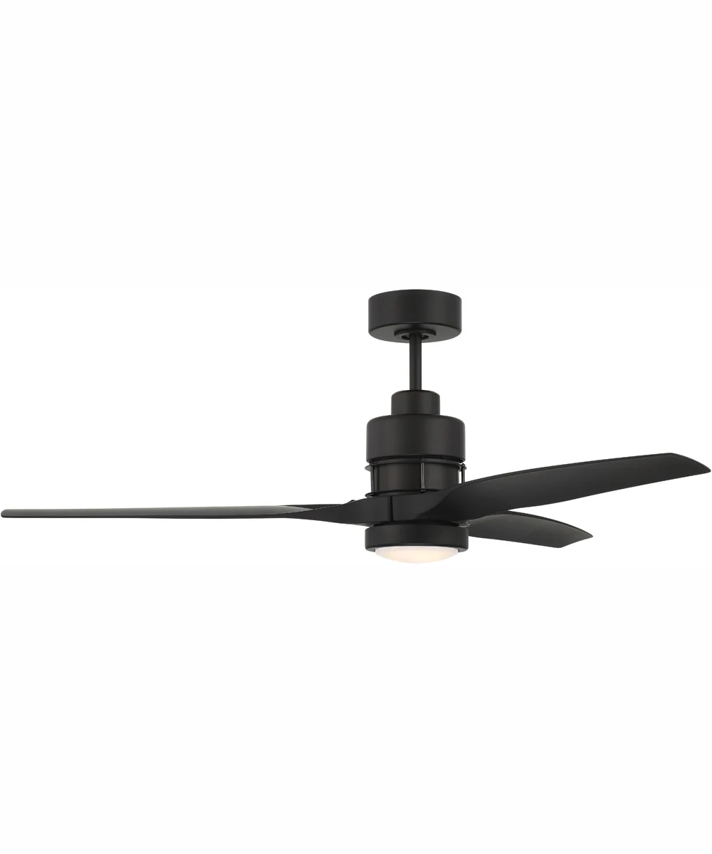 52" Sonnet 1-Light Ceiling Fan Flat Black - Image 2