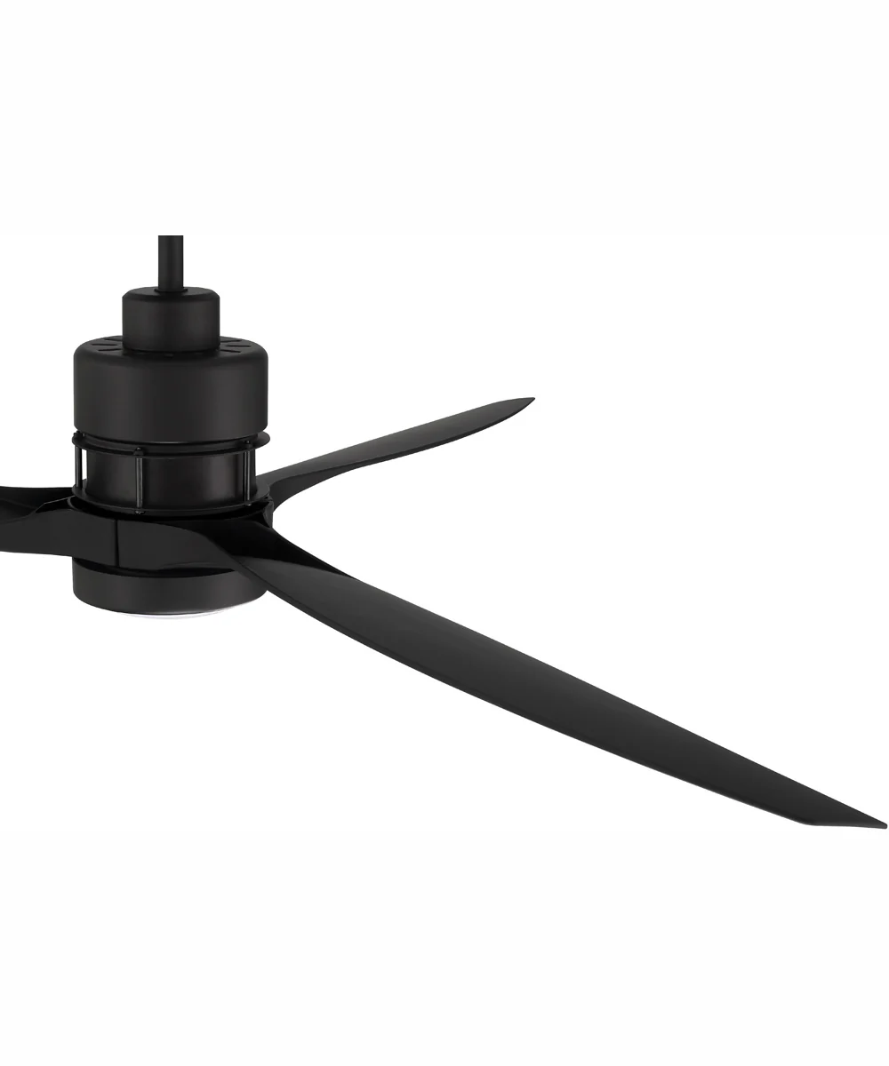 52" Sonnet 1-Light Ceiling Fan Flat Black - Image 4