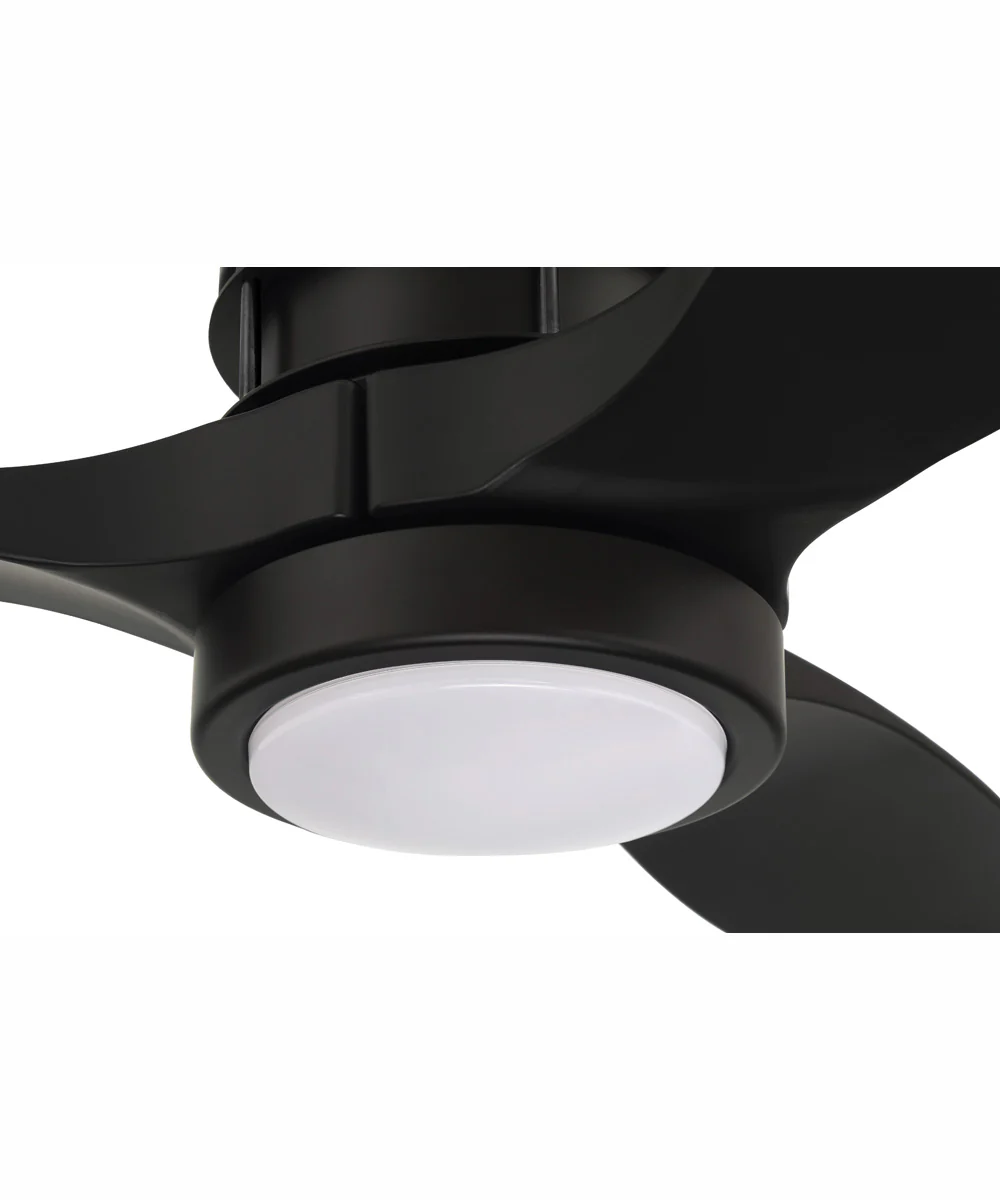 52" Sonnet 1-Light Ceiling Fan Flat Black - Image 6