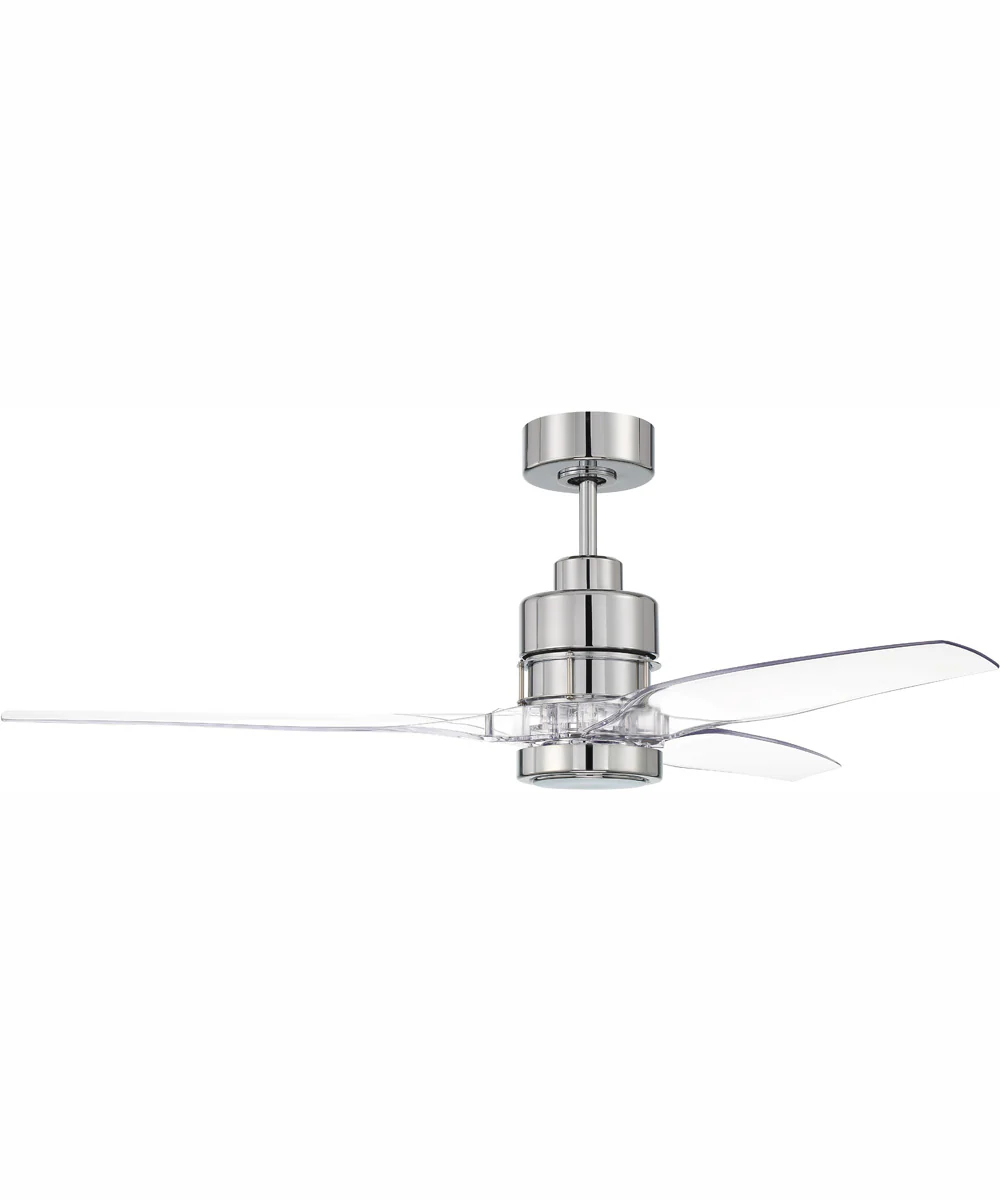 52" Sonnet WIFI 1-Light Ceiling Fan Chrome - Image 3