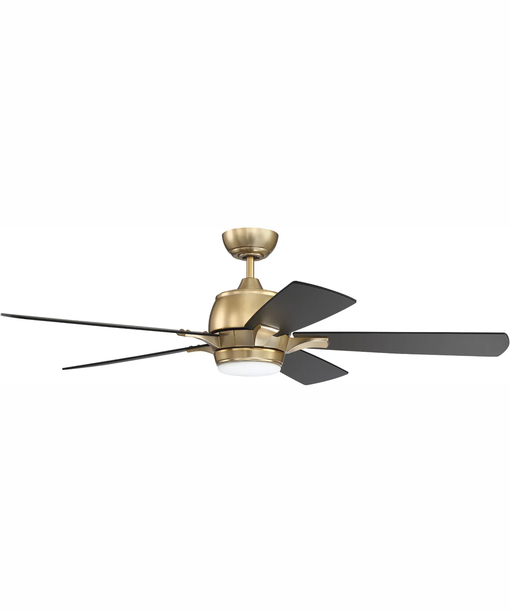 52" Stellar 1-Light Ceiling Fan Satin Brass - Image 3