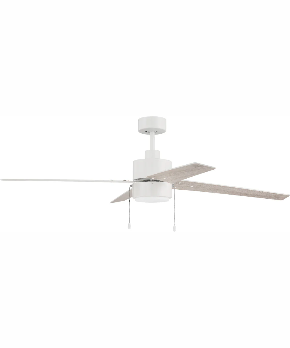 52" Terie 1-Light Ceiling Fan White - Image 3
