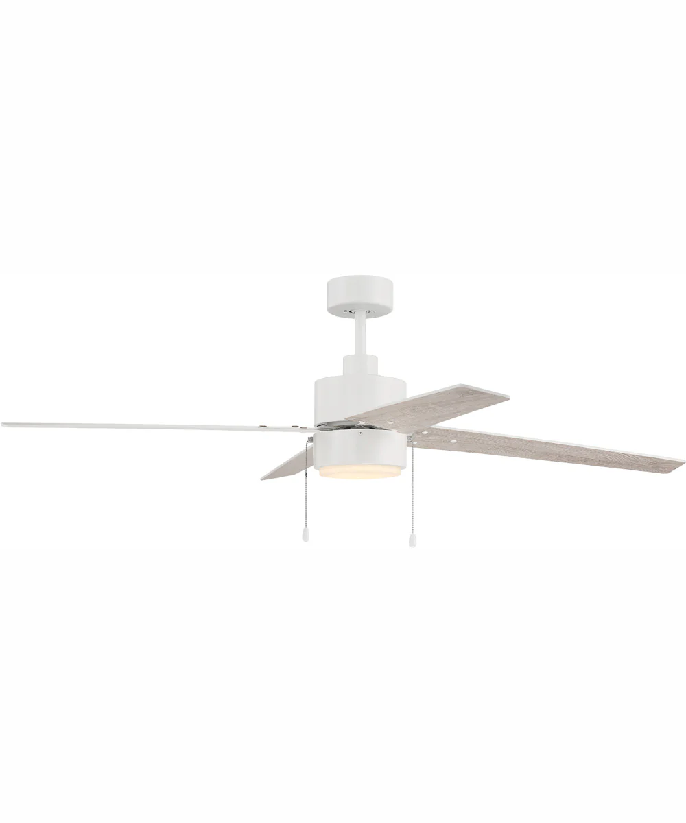 52" Terie 1-Light Ceiling Fan White - Image 4