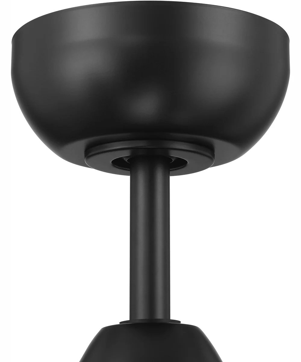 52" Woven 3-Light Indoor/Outdoor Ceiling Fan Flat Black - Image 7