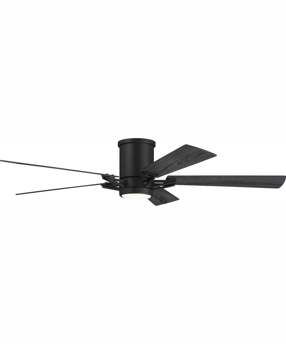 52" Wyatt 1-Light Ceiling Fan Flat Black - Image 3