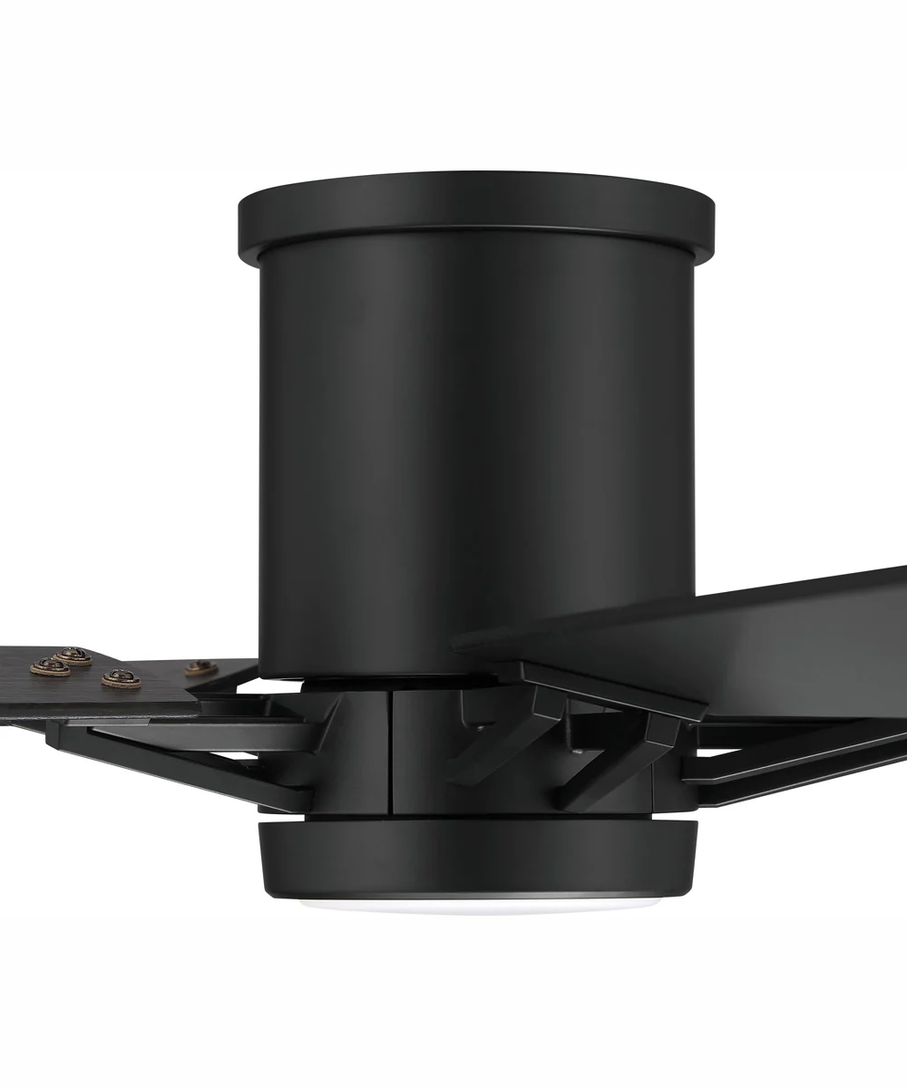 52" Wyatt 1-Light Ceiling Fan Flat Black - Image 4