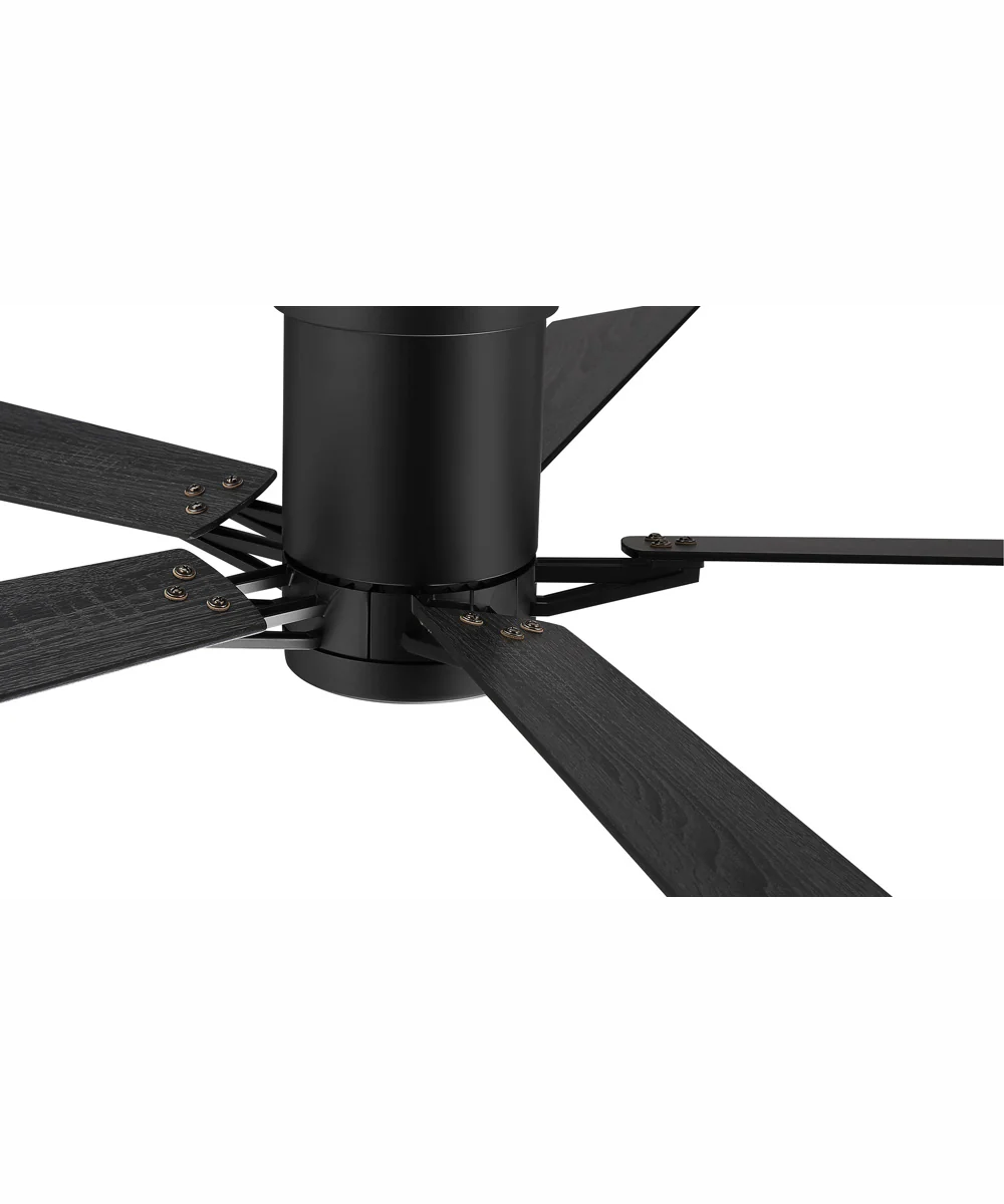 52" Wyatt 1-Light Ceiling Fan Flat Black - Image 5