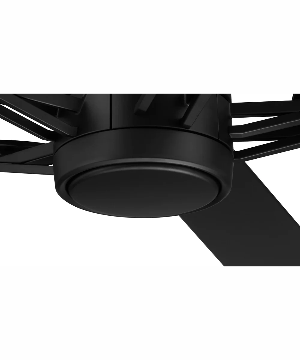 52" Wyatt 1-Light Ceiling Fan Flat Black - Image 7