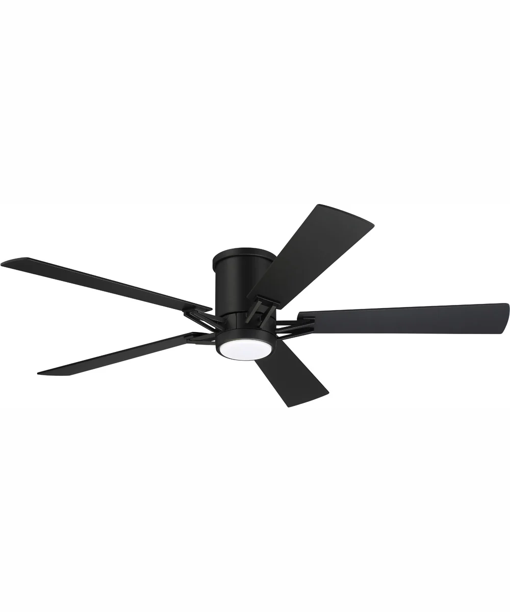 52" Wyatt 1-Light Ceiling Fan Flat Black - Image 8
