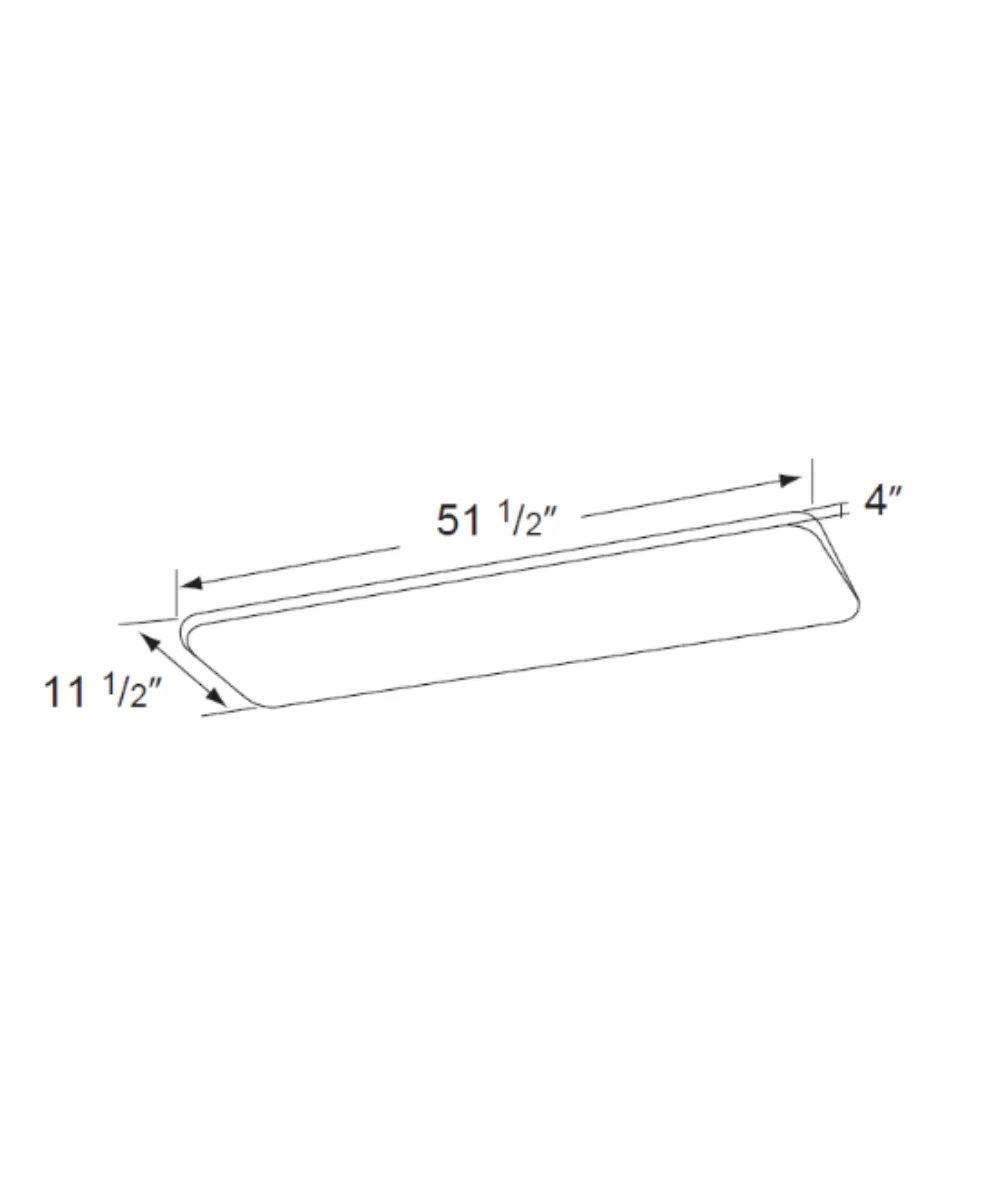 52"W Cloud 1-Light Integrated LED Light LightStrip Puff Light Fixture by RP Lighting - Image 10