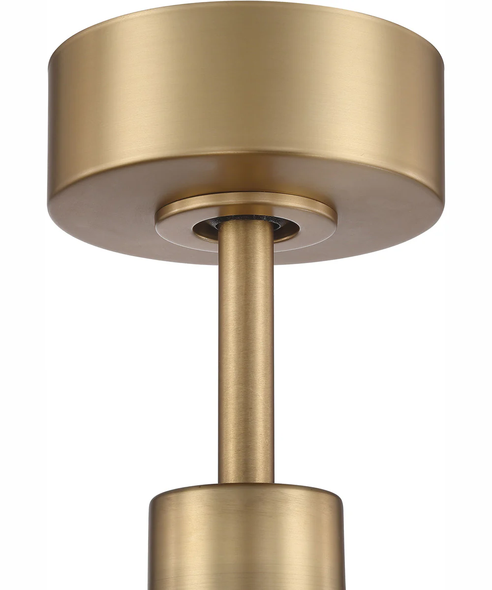 56" Gregory 1-Light Ceiling Fan Satin Brass / Flat Black - Image 7