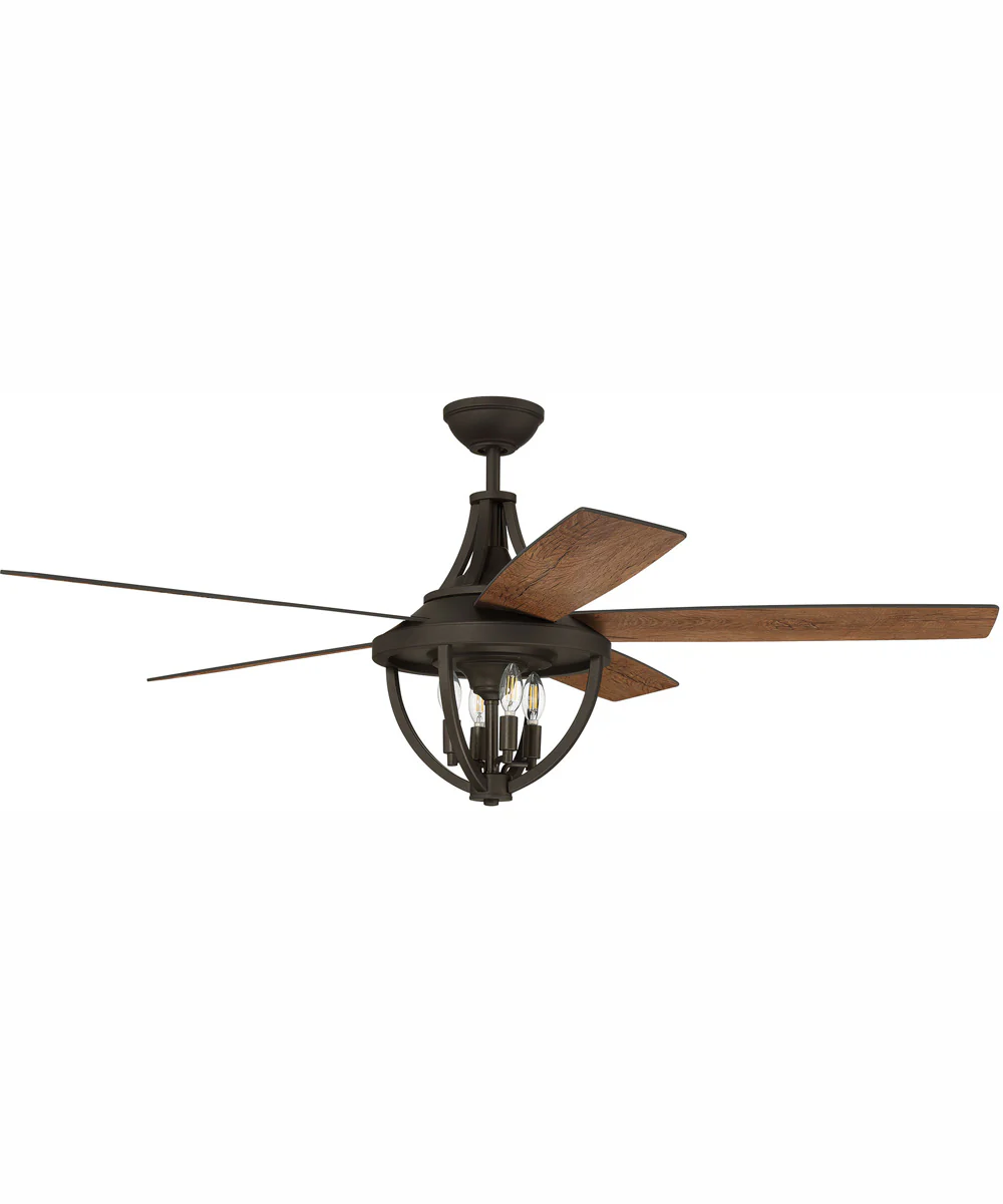 56" Nash 4-Light Indoor/Outdoor Ceiling Fan Espresso - Image 4