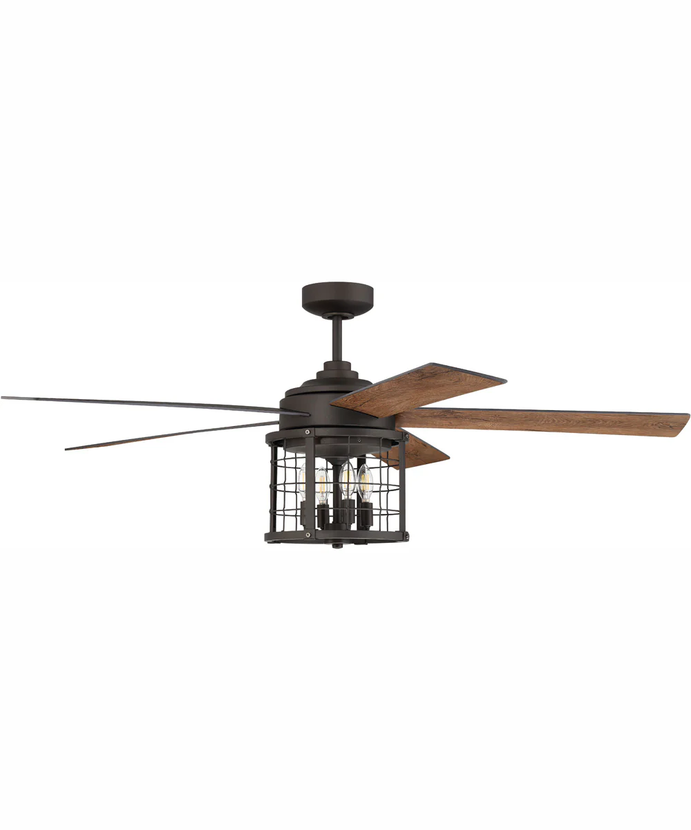 56" Nicolas 4-Light Ceiling Fan Espresso - Image 2
