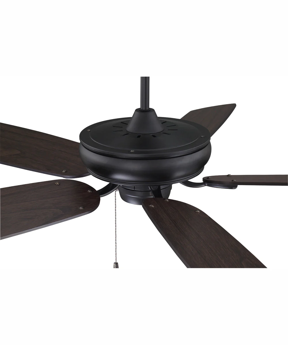 56" Supreme Air Plus Ceiling Fan Flat Black - Image 5