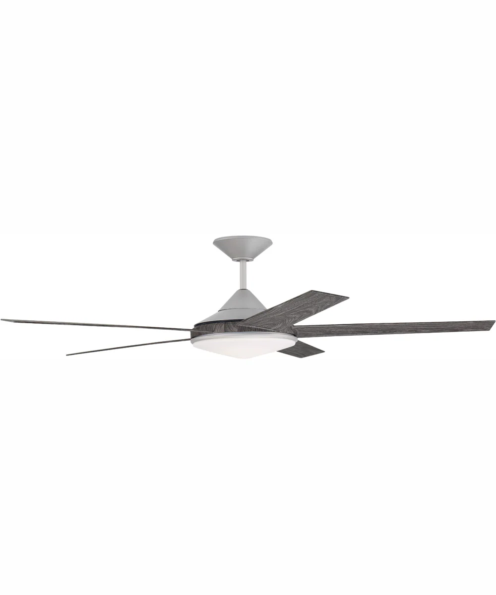 60" Delaney 1-Light Indoor/Outdoor Ceiling Fan Painted Nickel - Image 2