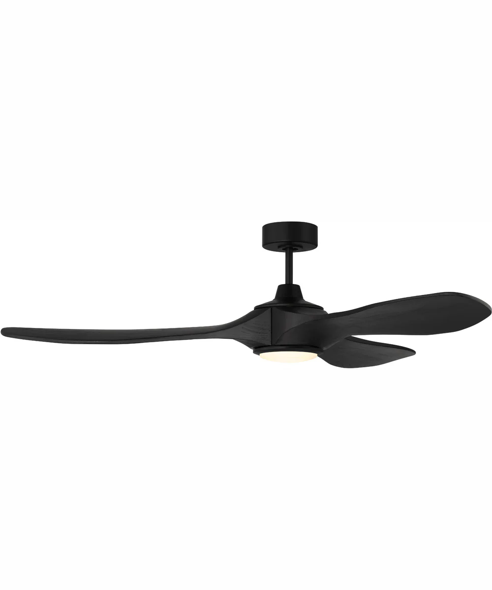 60" Envy 1-Light Indoor/Outdoor Ceiling Fan Flat Black - Image 2