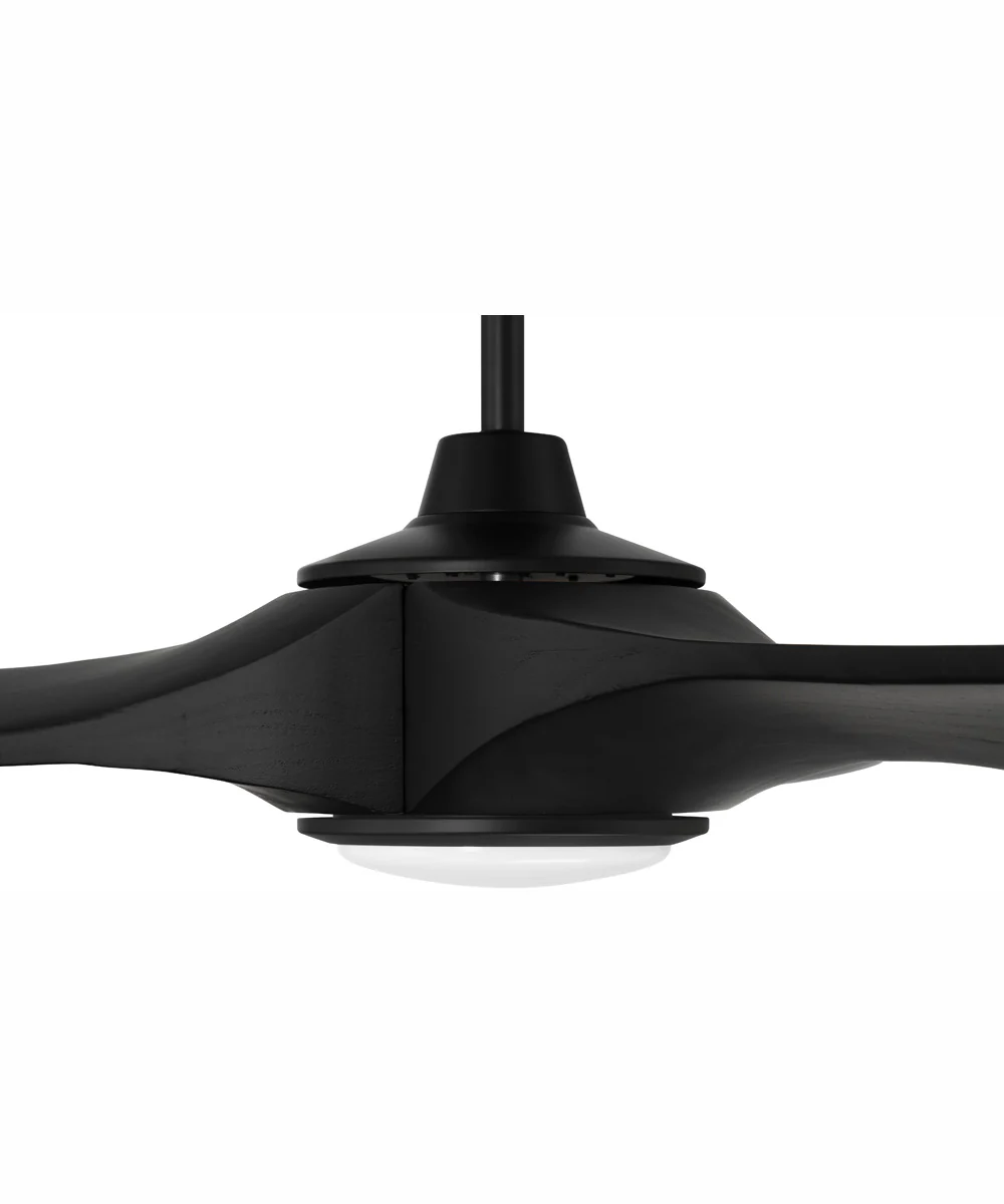 60" Envy 1-Light Indoor/Outdoor Ceiling Fan Flat Black - Image 3