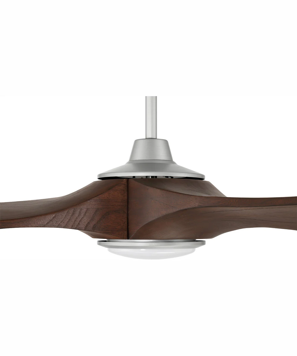 60" Envy 1-Light Indoor/Outdoor Ceiling Fan Painted Nickel - Image 3