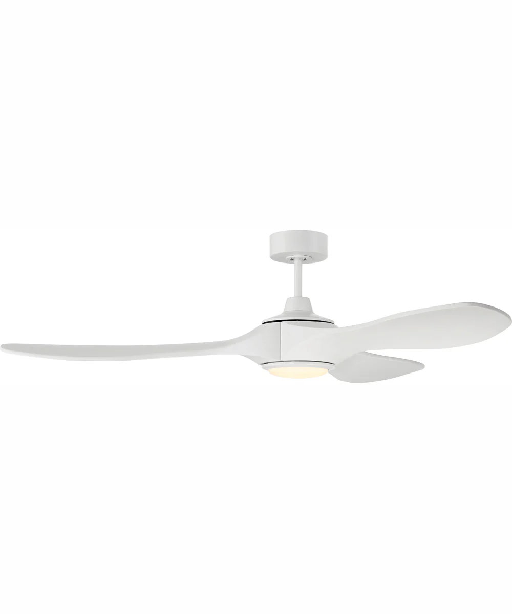 60" Envy 1-Light Indoor/Outdoor Ceiling Fan White - Image 2