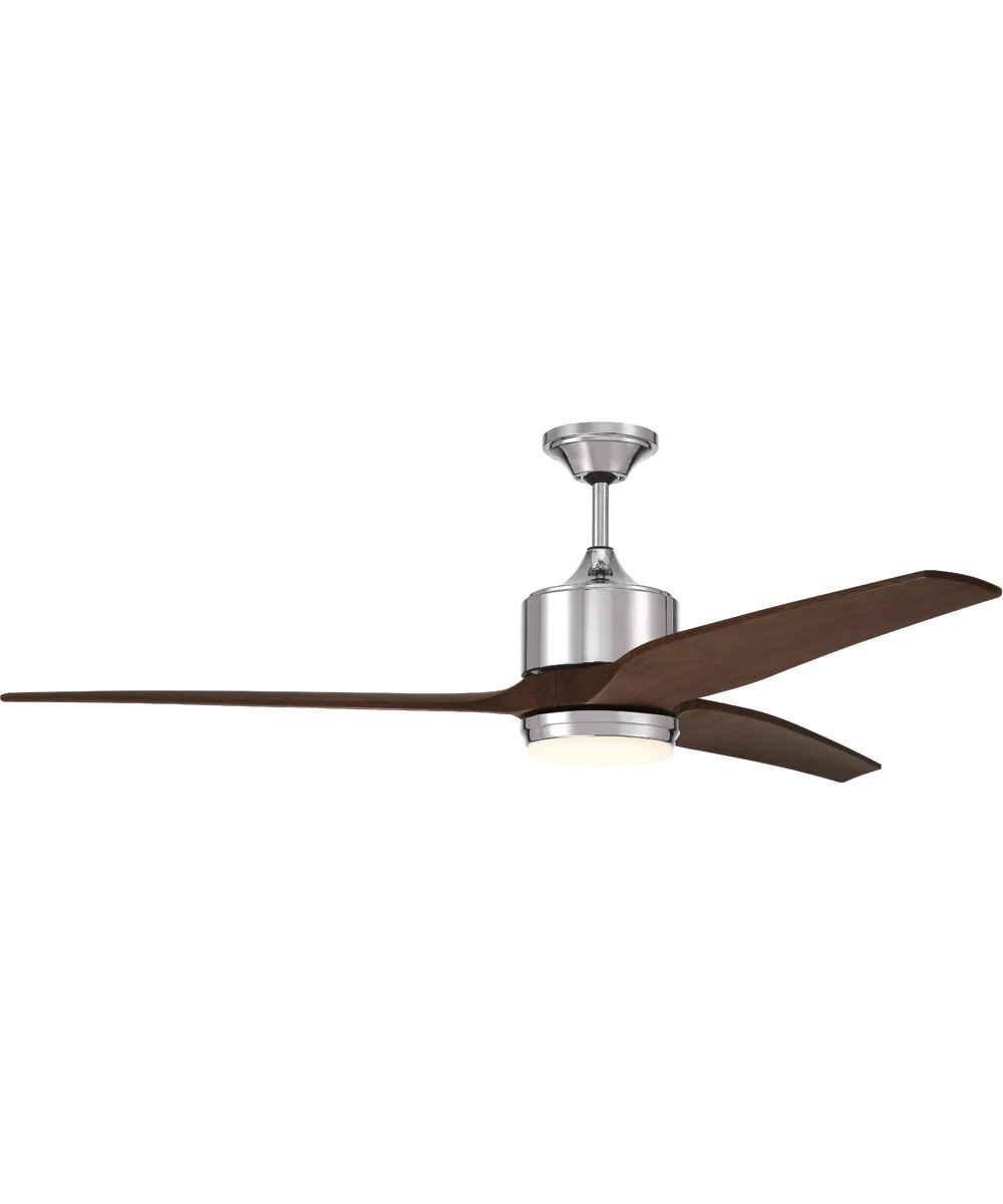 60" Mobi 1-Light Ceiling Fan Chrome - Image 2