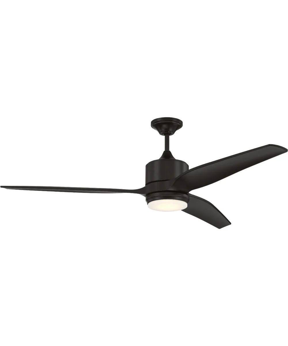 60" Mobi 1-Light Ceiling Fan Flat Black - Image 2