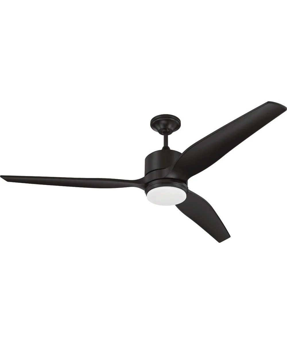 60" Mobi 1-Light Ceiling Fan Flat Black - Image 8