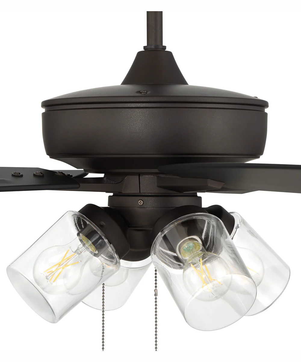60" Outdoor Super Pro 104 4-Light Indoor/Outdoor Ceiling Fan Espresso - Image 3