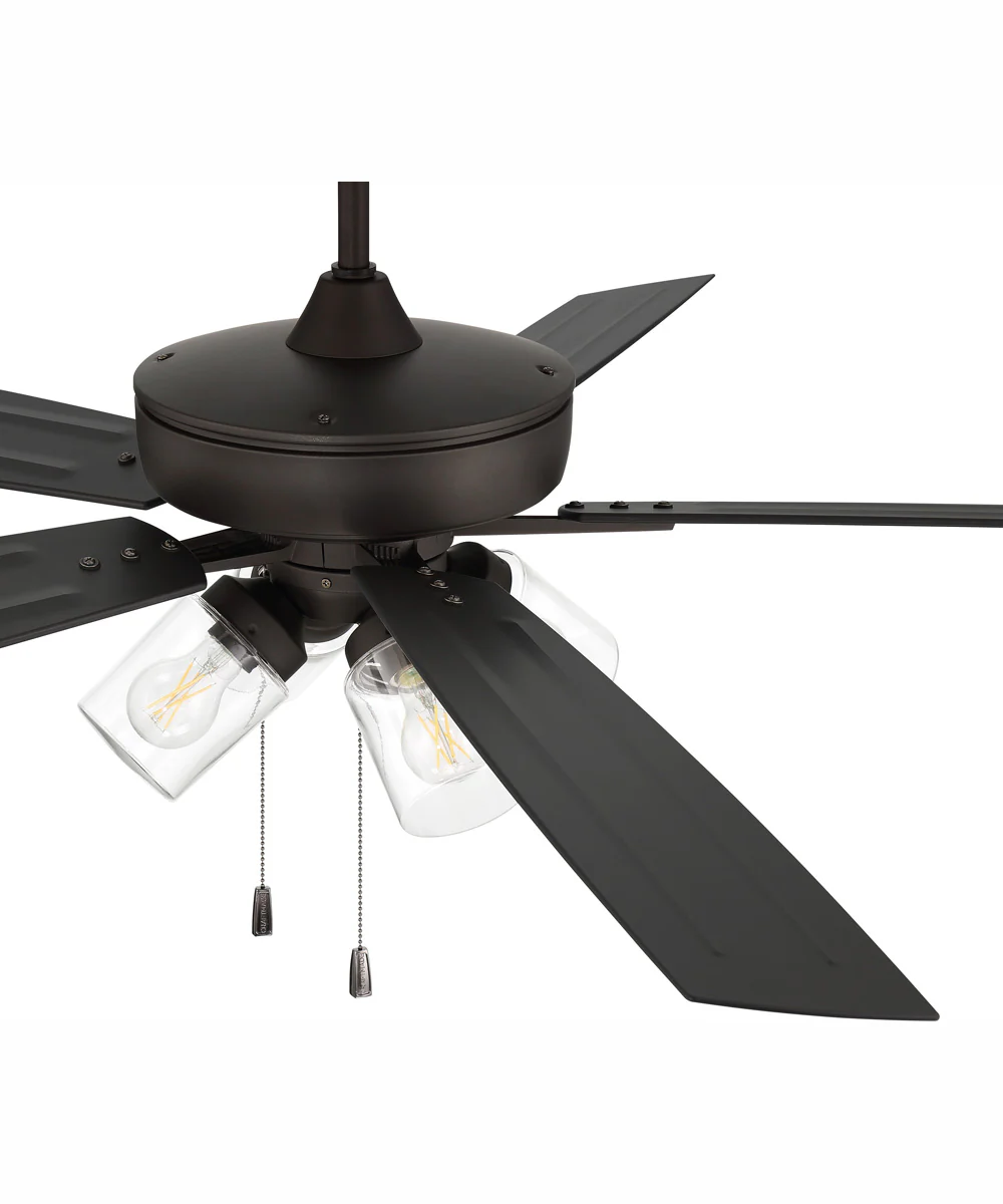 60" Outdoor Super Pro 104 4-Light Indoor/Outdoor Ceiling Fan Espresso - Image 4
