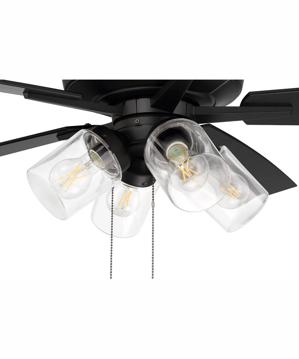 60" Outdoor Super Pro 104 4-Light Indoor/Outdoor Ceiling Fan Flat Black - Image 5