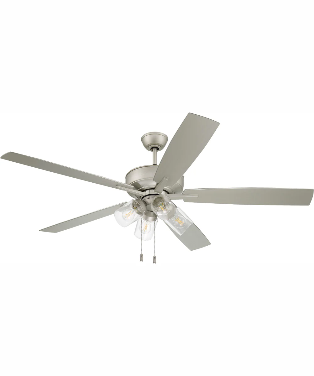 60" Outdoor Super Pro 104 4-Light Indoor/Outdoor Ceiling Fan Painted Nickel - Image 6