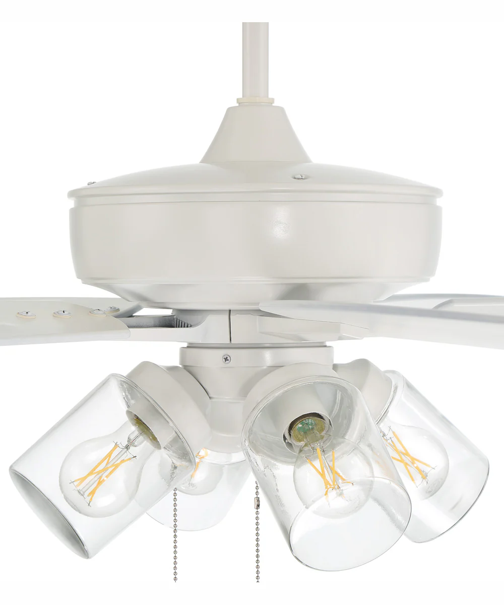 60" Outdoor Super Pro 104 4-Light Indoor/Outdoor Ceiling Fan White - Image 3