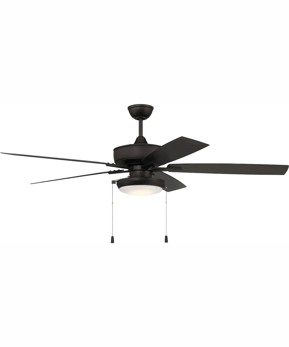60" Outdoor Super Pro 119 1-Light Indoor/Outdoor Ceiling Fan Flat Black - Image 2