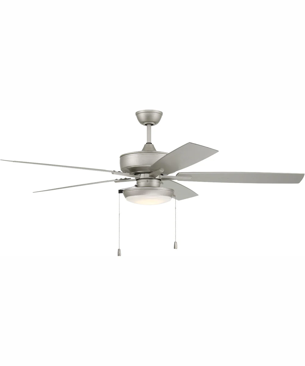 60" Outdoor Super Pro 119 1-Light Indoor/Outdoor Ceiling Fan Painted Nickel - Image 2