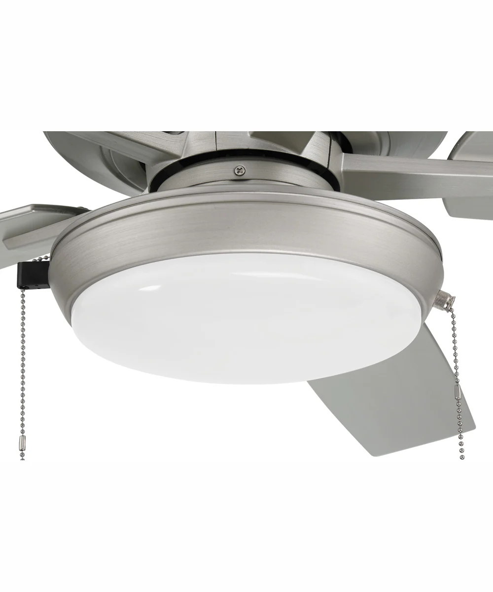 60" Outdoor Super Pro 119 1-Light Indoor/Outdoor Ceiling Fan Painted Nickel - Image 5