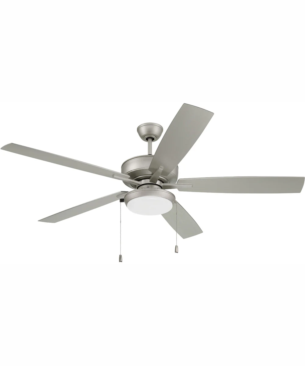 60" Outdoor Super Pro 119 1-Light Indoor/Outdoor Ceiling Fan Painted Nickel - Image 6