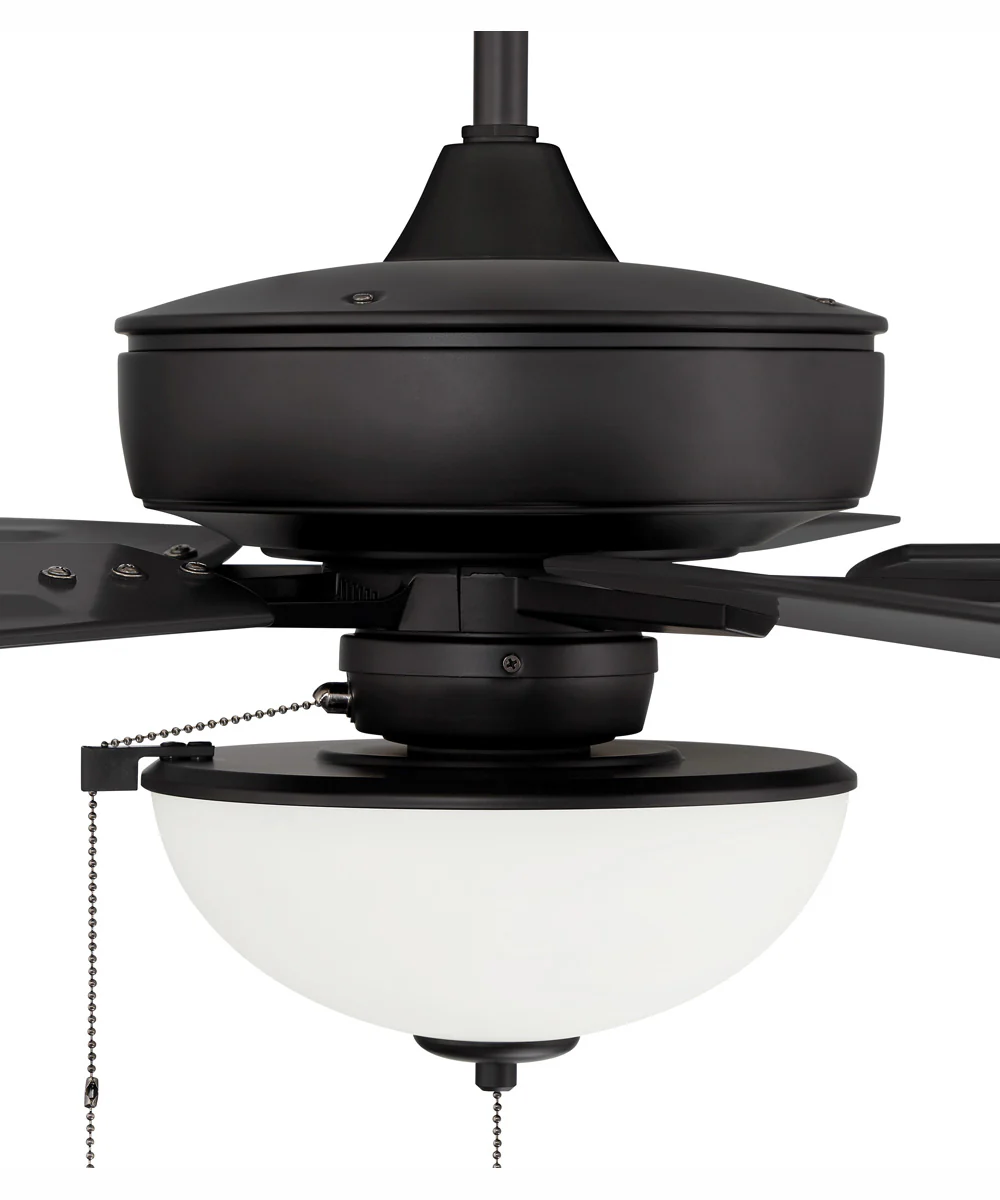 60" Outdoor Super Pro 211 2-Light Indoor/Outdoor Ceiling Fan Flat Black - Image 4