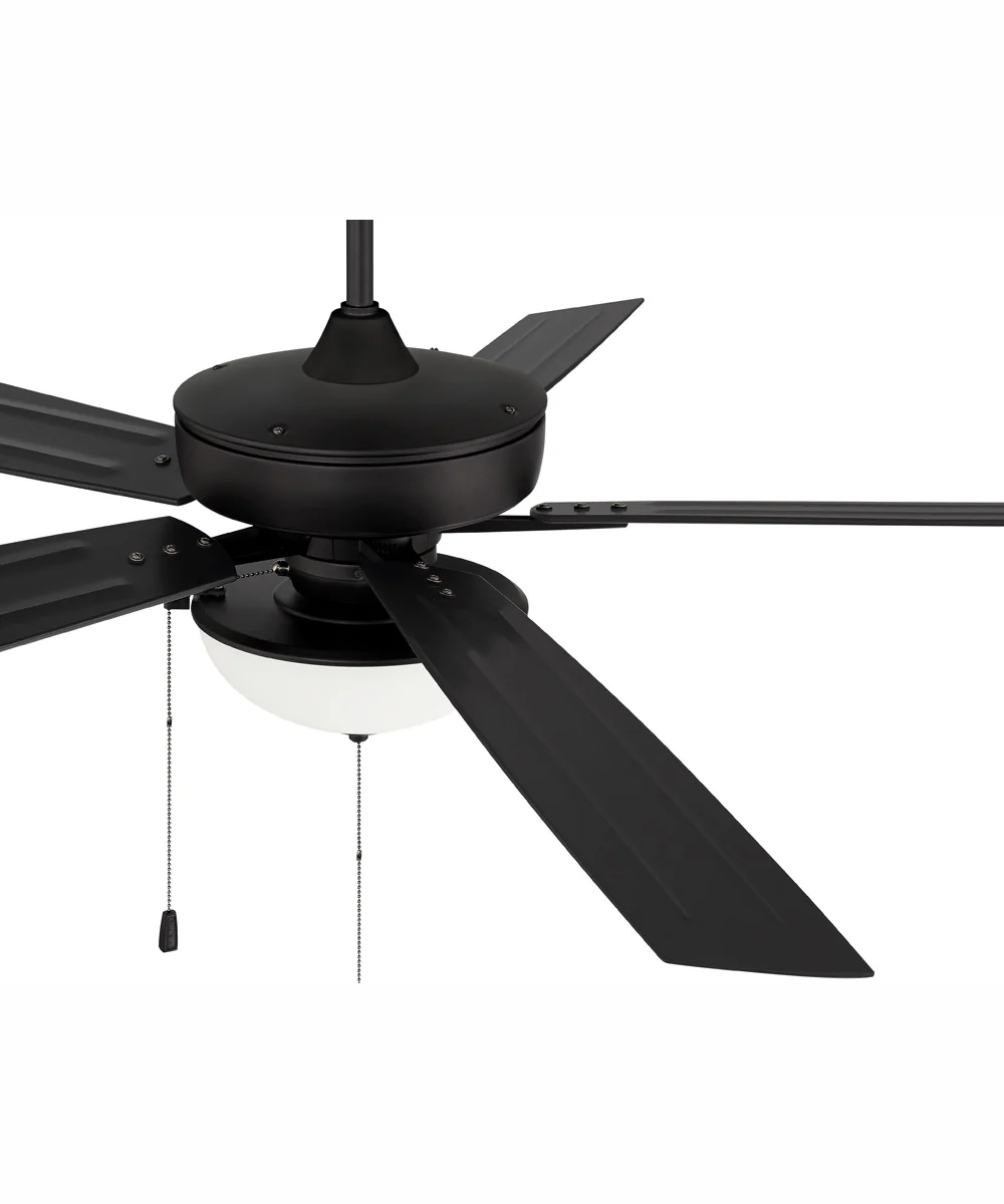 60" Outdoor Super Pro 211 2-Light Indoor/Outdoor Ceiling Fan Flat Black - Image 5