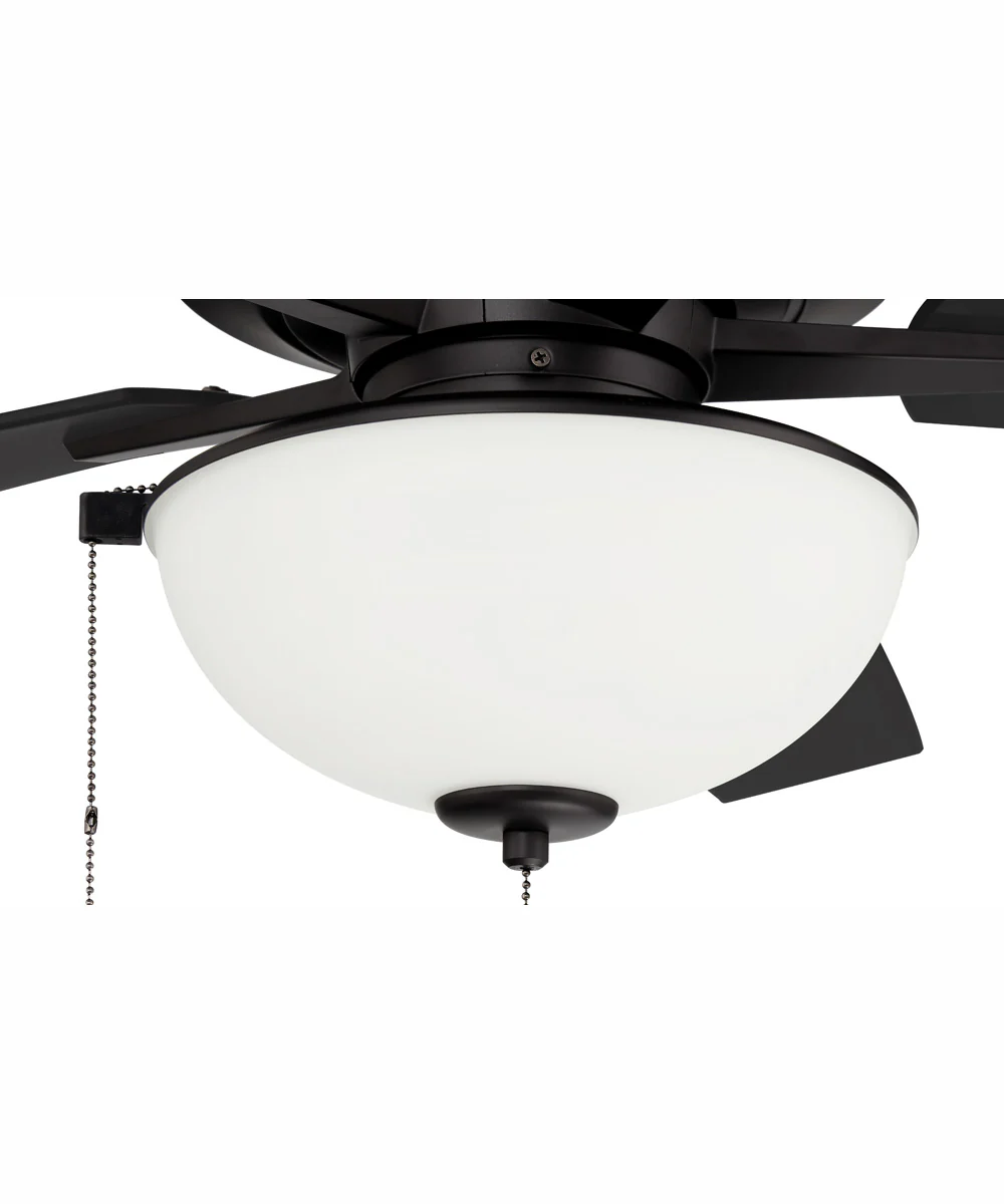 60" Outdoor Super Pro 211 2-Light Indoor/Outdoor Ceiling Fan Flat Black - Image 6
