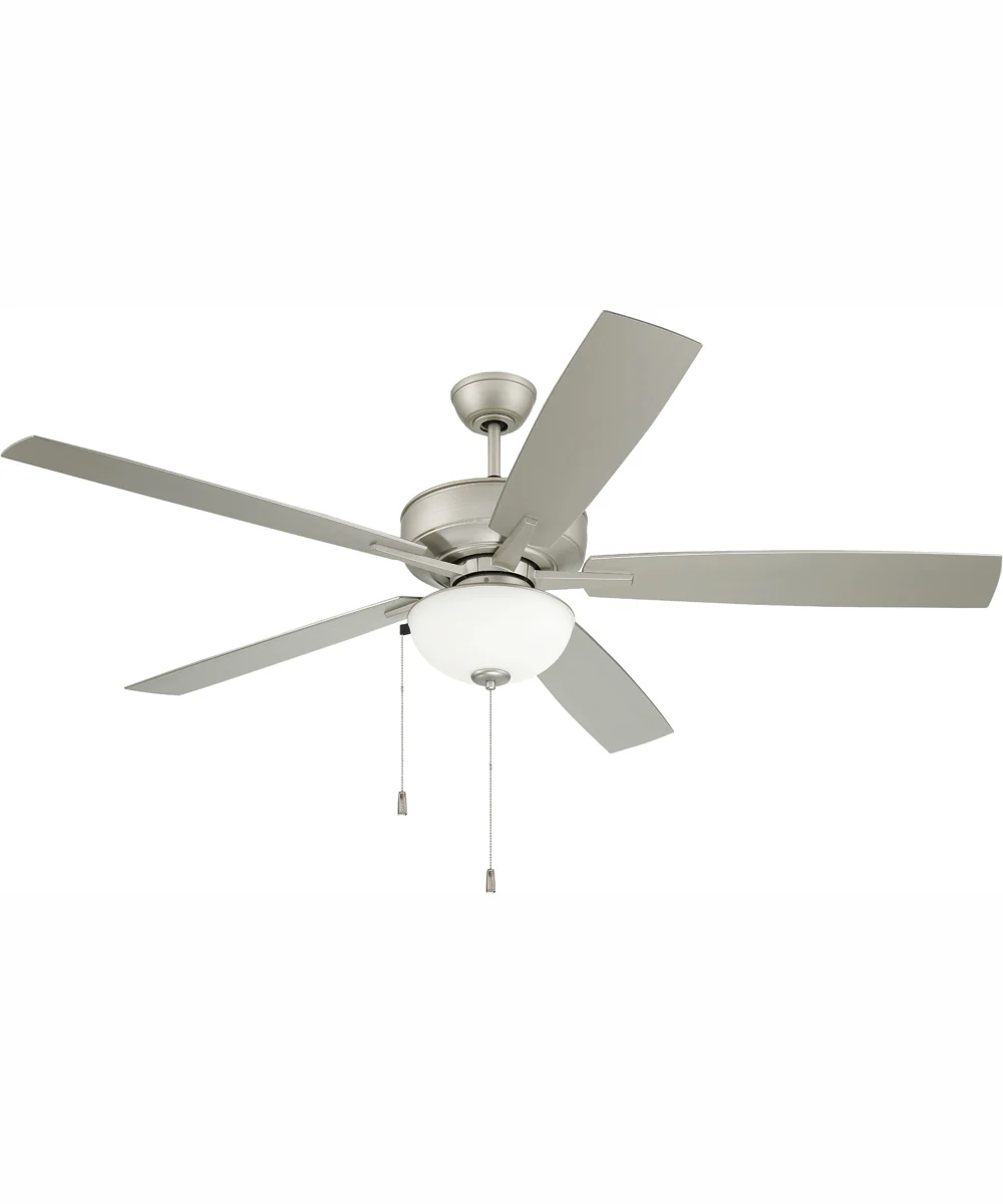 60" Outdoor Super Pro 211 2-Light Indoor/Outdoor Ceiling Fan Painted Nickel - Image 6