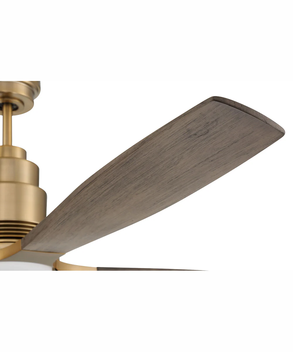 60" Ricasso 1-Light Ceiling Fan Satin Brass - Image 9
