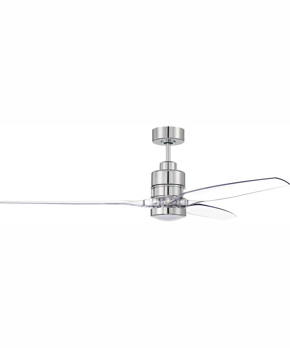 60" Sonnet 1-Light Ceiling Fan Chrome