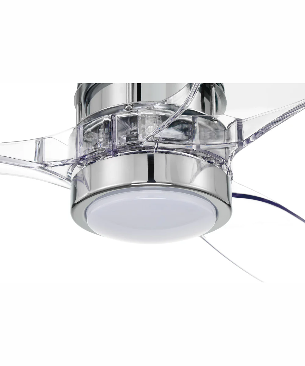 60" Sonnet 1-Light Ceiling Fan Chrome - Image 6