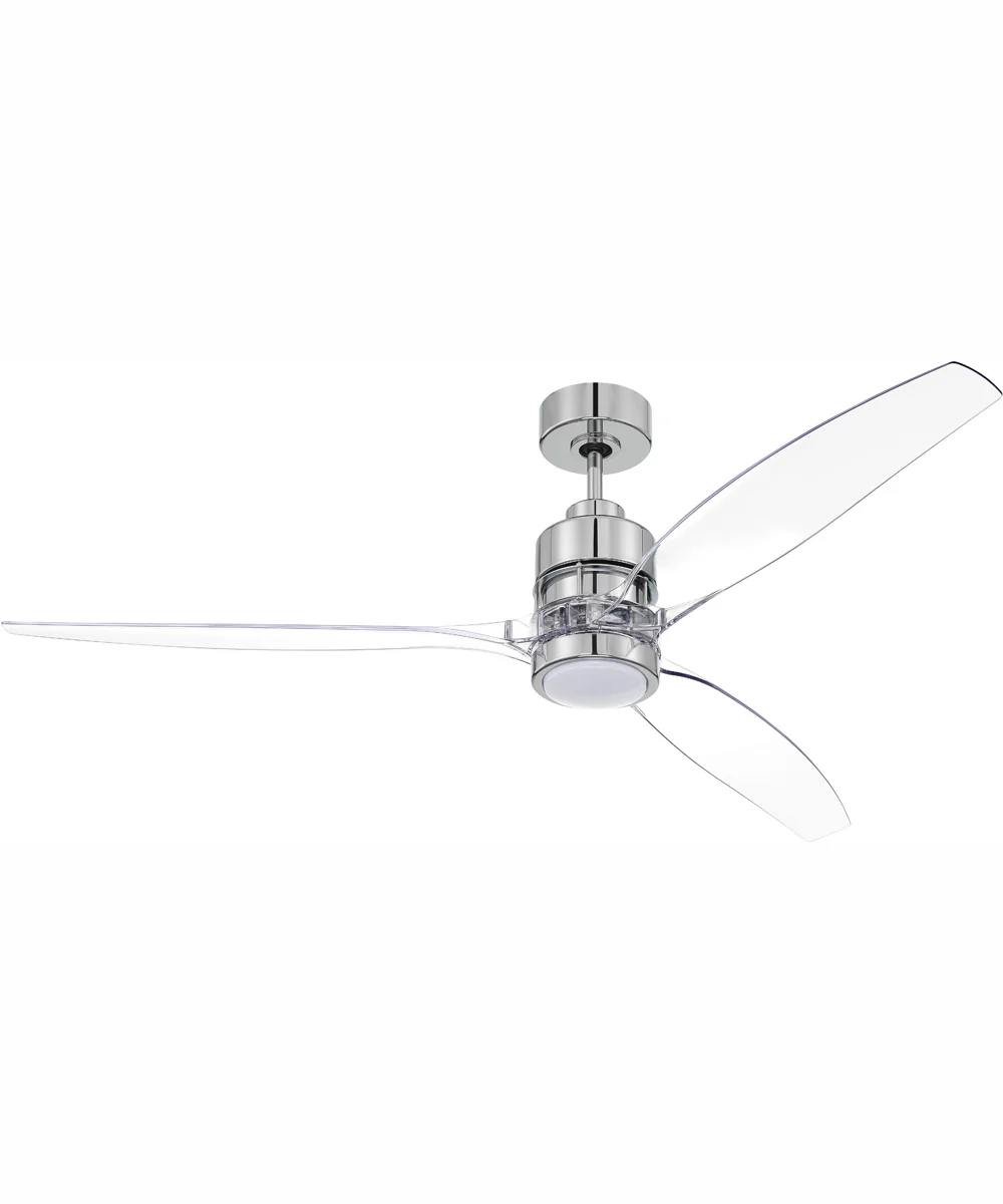 60" Sonnet 1-Light Ceiling Fan Chrome - Image 7